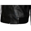 SALE - RTX Aviator Black Leather Casual Bomber Jacket